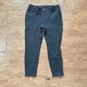 Talbots Petites Pants Size 8P Ponte Knit Skinny Jeggings Charcoal Gray